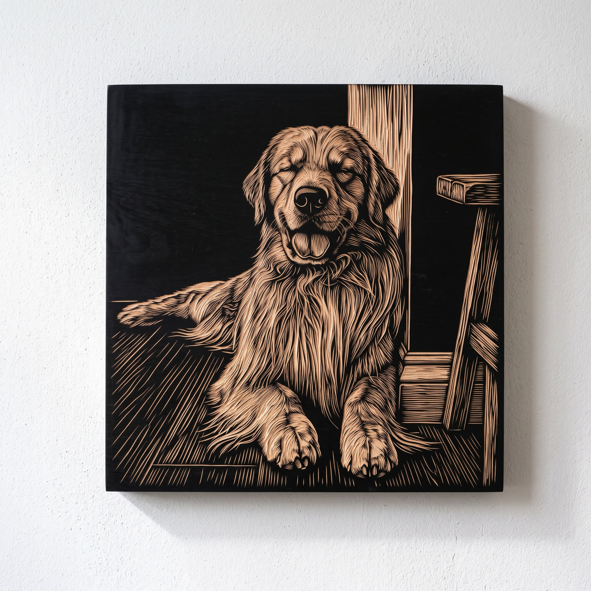 Custom Engraved Pet Portrait on Wood - Celeste’s Interiors - Thoughtfully Made for Your Home.