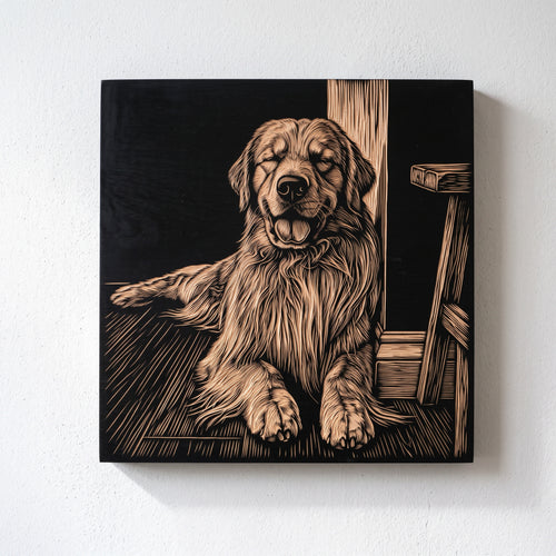Custom Engraved Pet Portrait on Wood - Celeste’s Interiors - Thoughtfully Made for Your Home.