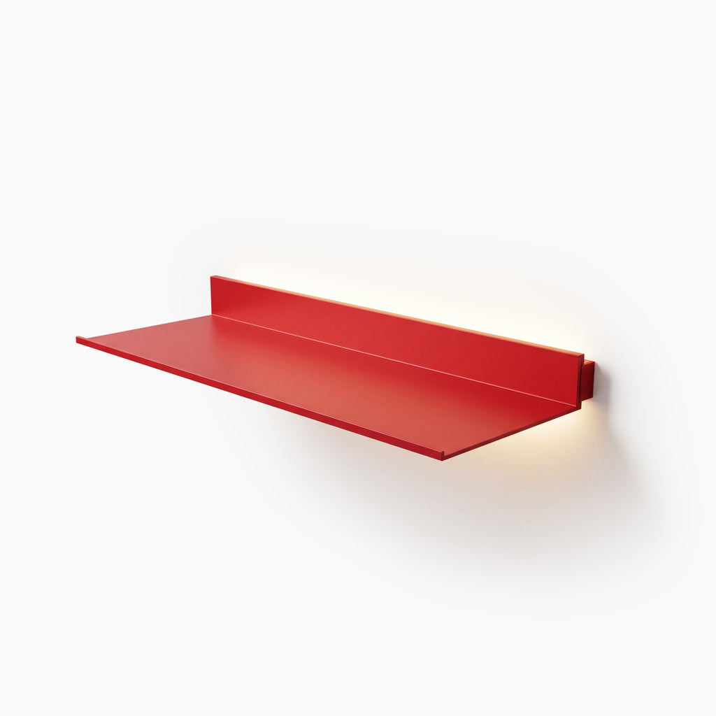 Red LED Aluminum Floating Shelf - Celeste’s Interiors - Thoughtfully Made for Your Home.