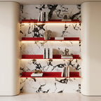 Red LED Aluminum Floating Shelf - Celeste’s Interiors - Thoughtfully Made for Your Home.