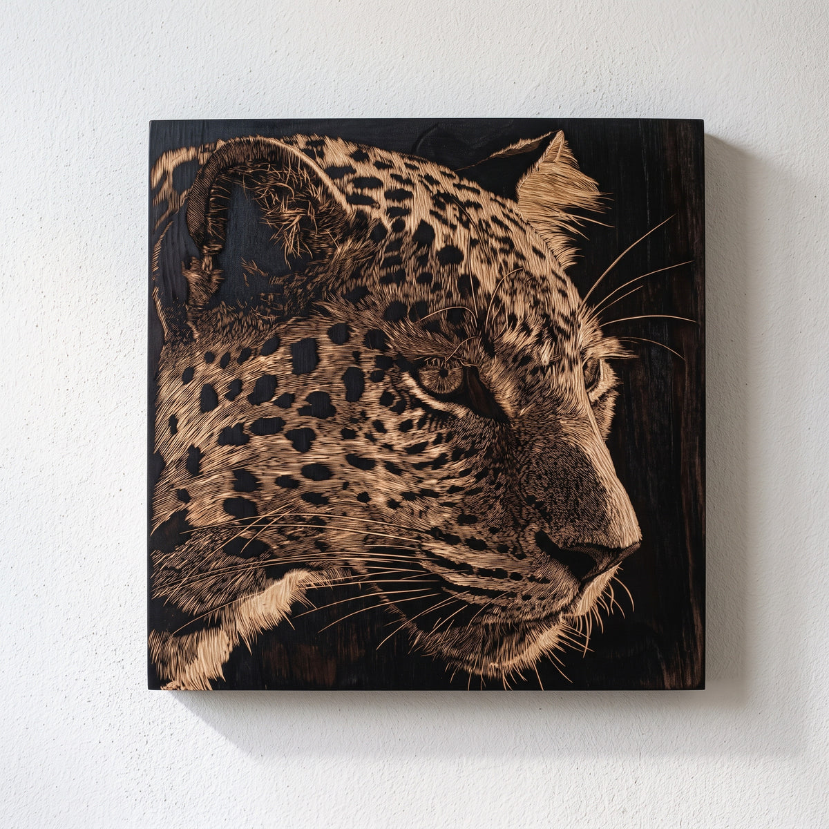 Custom Engraved Pet Portrait on Wood | Tiger - Celeste’s Interiors - Thoughtfully Made for Your Home.