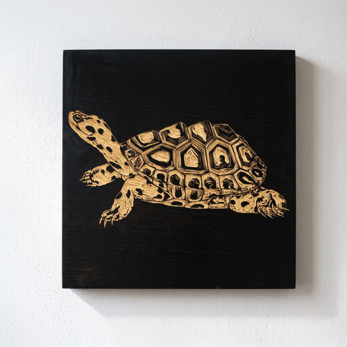 Custom Engraved Pet Portrait on Wood | Turtle - Celeste’s Interiors - Thoughtfully Made for Your Home.
